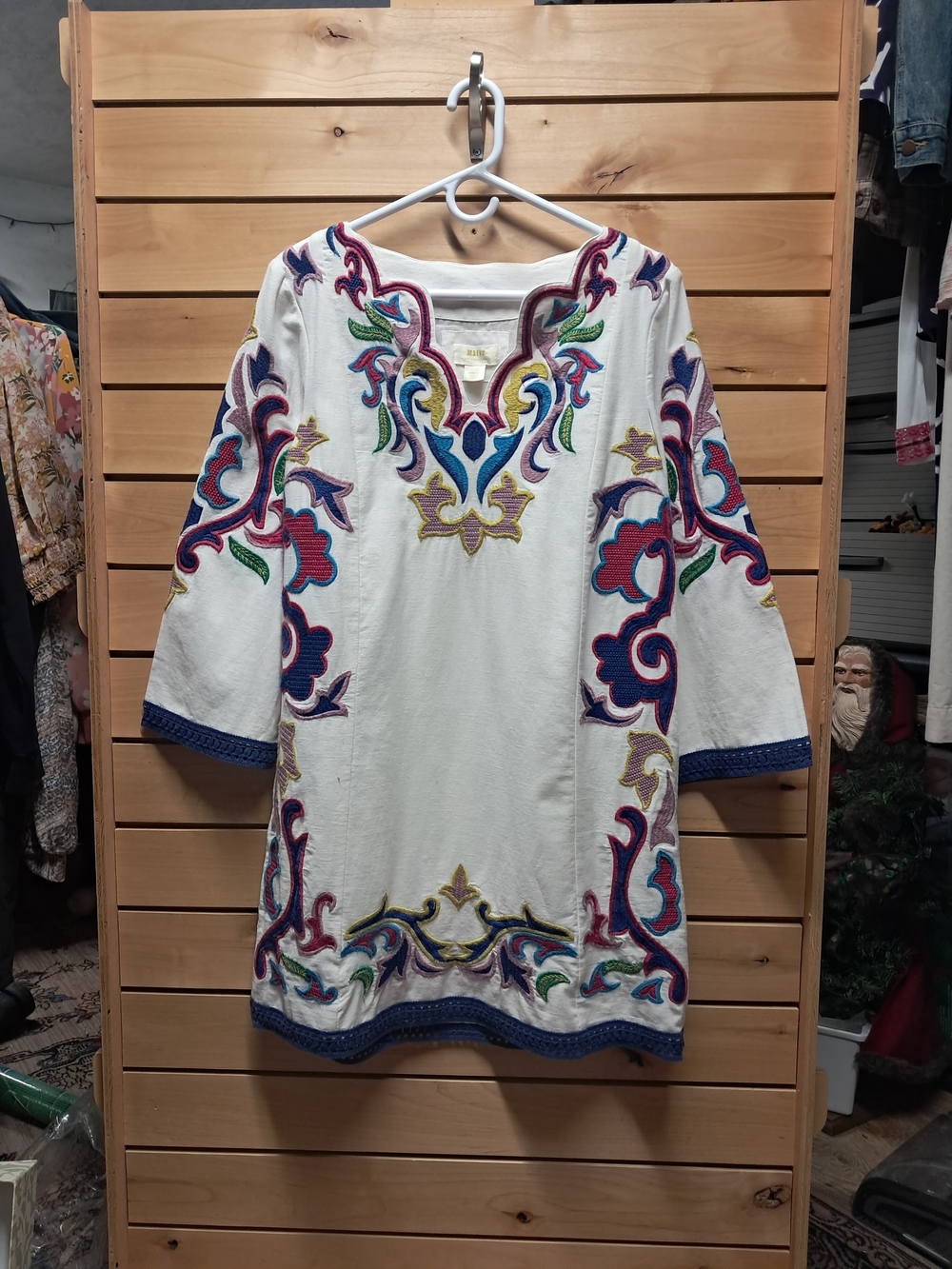 Anthropologie Olympia Embroidered Tunic Dress Size S - Picture 6 of 6